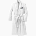 Bishop Noll Warriors <span class="pdp-name-mascot">Bishop Noll Warriors</span> Port Authority Men's Checkered Terry Shawl Collar Robe Front Thumbnail