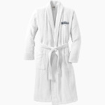 Hope International University <span class="pdp-name-mascot">Hope International University Royals</span> Port Authority Men's Checkered Terry Shawl Collar Robe Front Thumbnail
