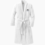 Kamehameha Maui Warriors <span class="pdp-name-mascot">Kamehameha Maui Warriors</span> Port Authority Men's Checkered Terry Shawl Collar Robe Front Thumbnail