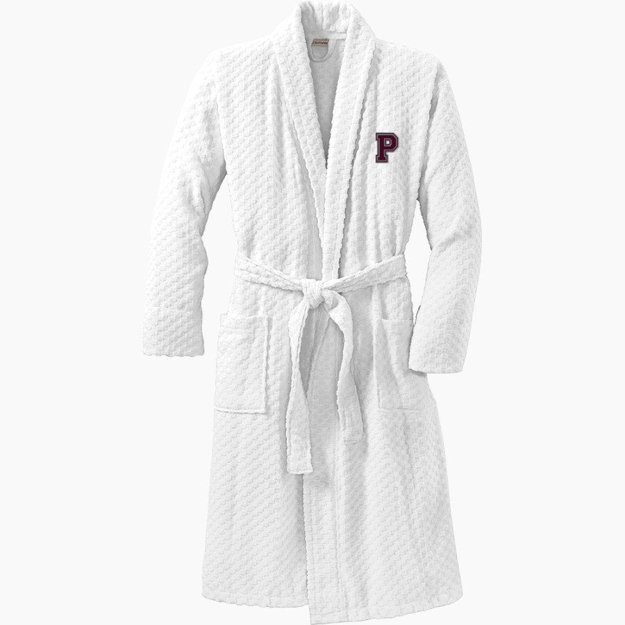 PERRY HIGH SCHOOL MAROONS <span class="pdp-name-mascot">PERRY MAROONS</span> Port Authority Men's Checkered Terry Shawl Collar Robe