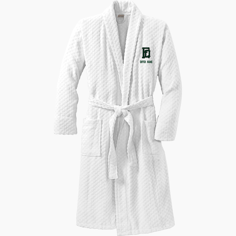 Franklin Quakers <span class="pdp-name-mascot">Franklin Quakers</span> Port Authority Men's Checkered Terry Shawl Collar Robe