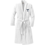 ESA Falcons <span class="pdp-name-mascot">ESA Falcons</span> Port Authority Men's Checkered Terry Shawl Collar Robe Front Thumbnail