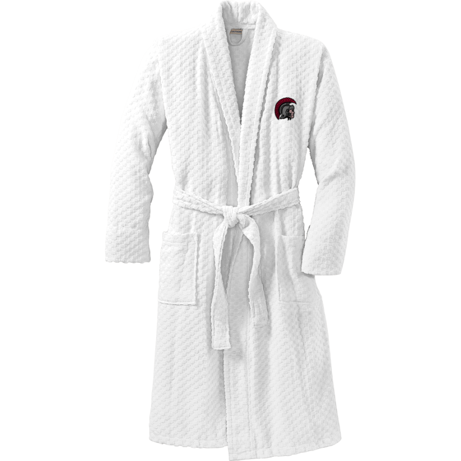 SOMERSET HIGH SCHOOL SPARTANS <span class="pdp-name-mascot">SOMERSET SPARTANS</span> Port Authority Men's Checkered Terry Shawl Collar Robe