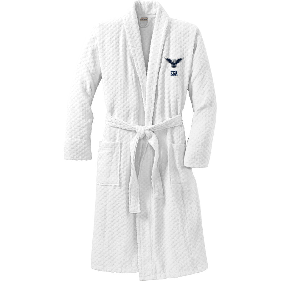 ESA Falcons <span class="pdp-name-mascot">ESA Falcons</span> Port Authority Men's Checkered Terry Shawl Collar Robe