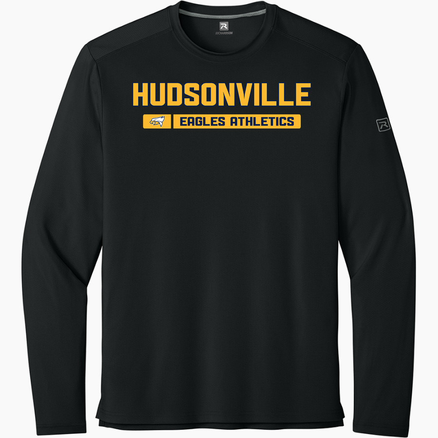 HUDSONVILLE HIGH SCHOOL EAGLES <span class="pdp-name-mascot">HUDSONVILLE EAGLES</span> Richardson Men's Clutch Long Sleeve Tee
