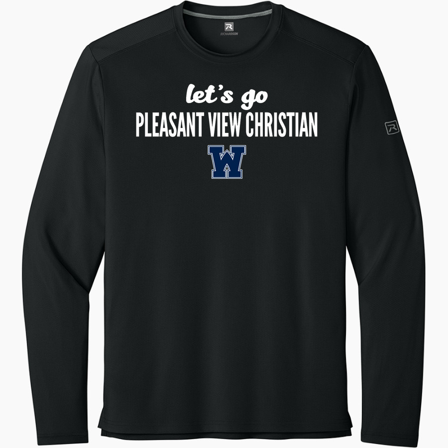 Pleasant View Christian Warriors <span class="pdp-name-mascot">Pleasant View Warriors</span> Richardson Men's Clutch Long Sleeve Tee