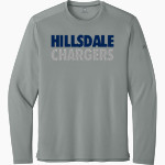 HIllsdale Chargers <span class="pdp-name-mascot">HIllsdale College Chargers</span> Richardson Men's Clutch Long Sleeve Tee Front Thumbnail