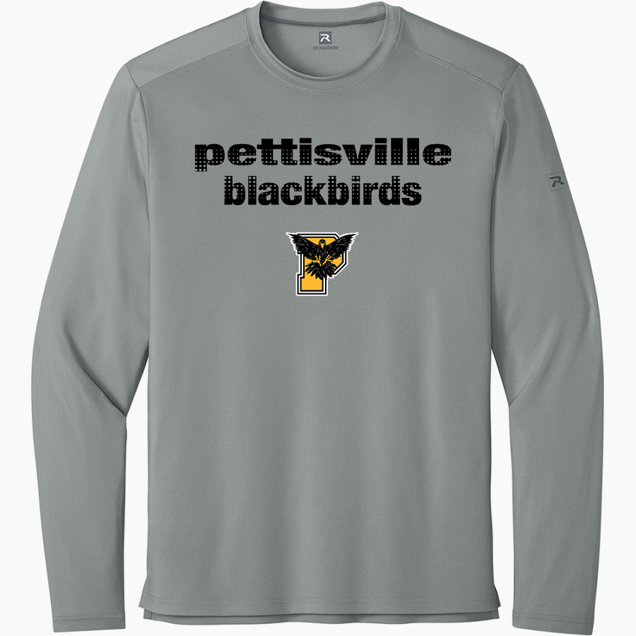 PETTISVILLE BLACKBIRDS ONLINE STORE <span class="pdp-name-mascot">PETTISVILLE BLACKBIRDS</span> Richardson Men's Clutch Long Sleeve Tee