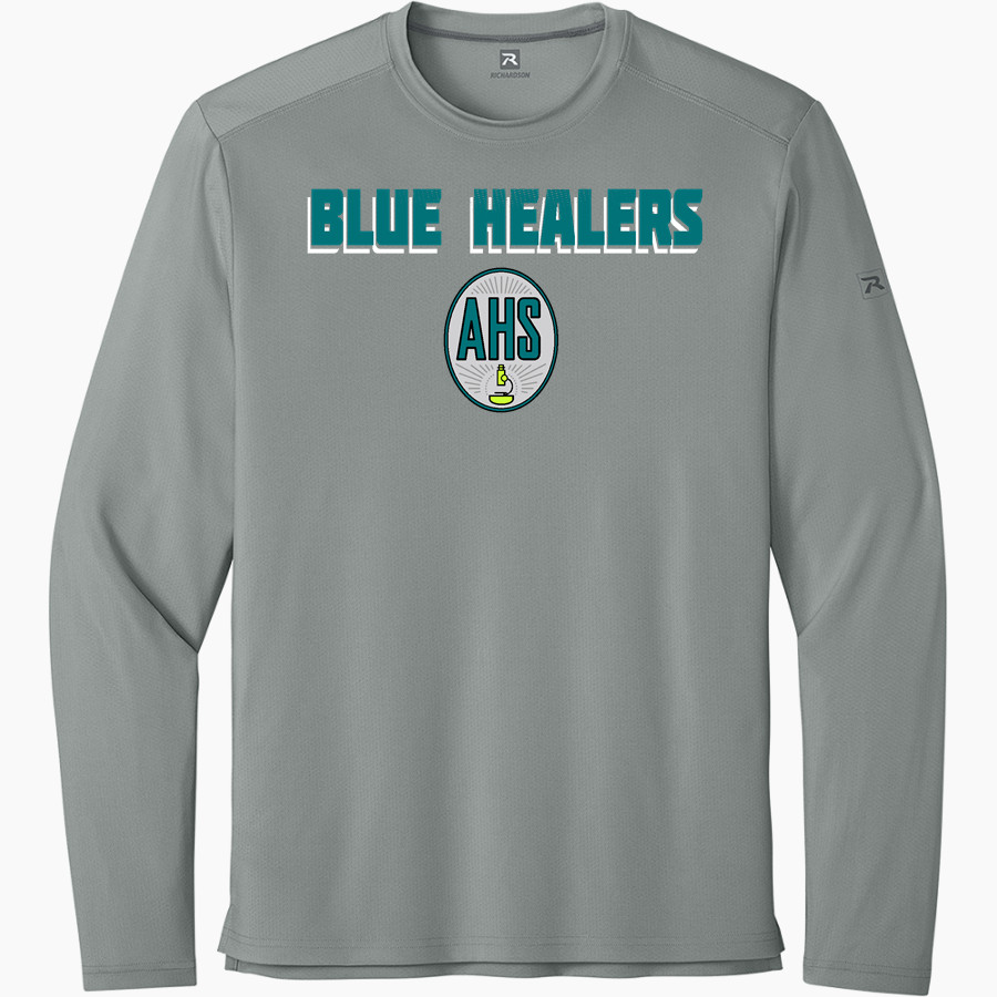 Academy of Health Sciences Charter School <span class="pdp-name-mascot">AHS Blue Healers</span> Richardson Men's Clutch Long Sleeve Tee