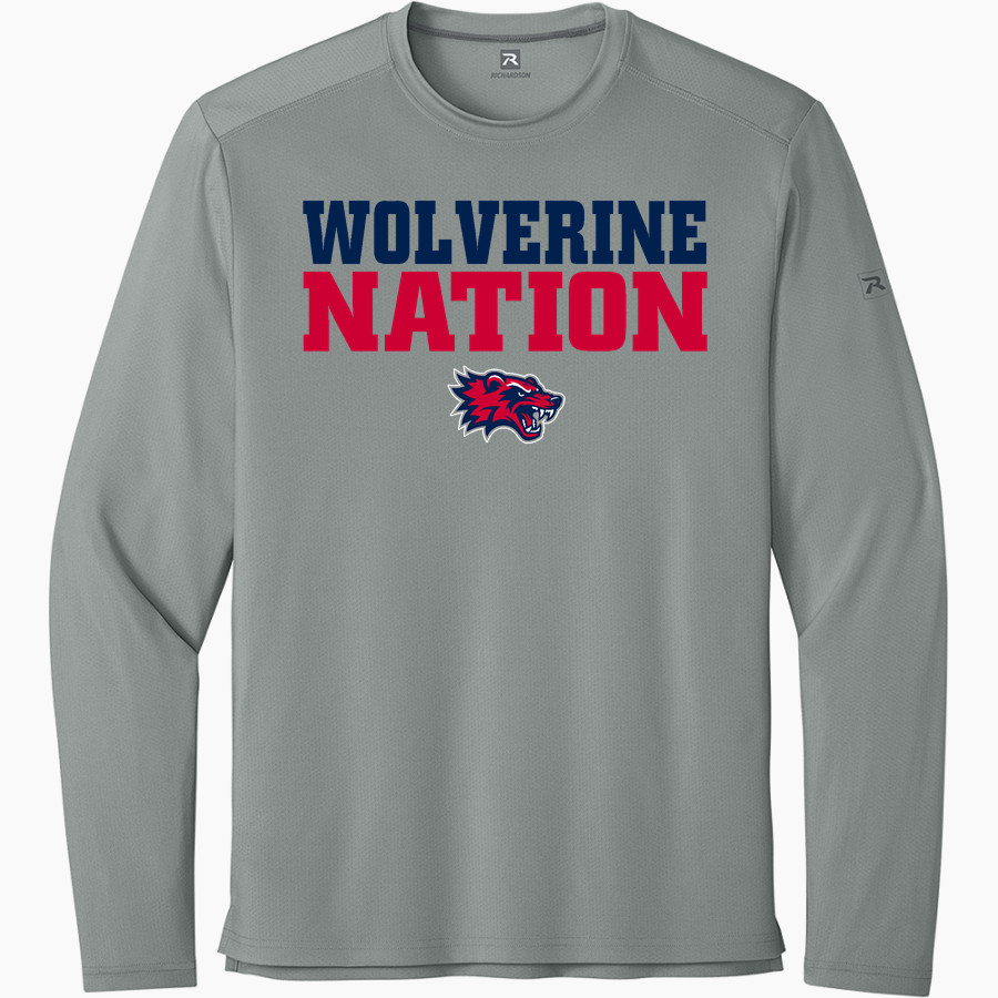 Frontier Academy Wolverines <span class="pdp-name-mascot">Frontier Academy Wolverines</span> Richardson Men's Clutch Long Sleeve Tee
