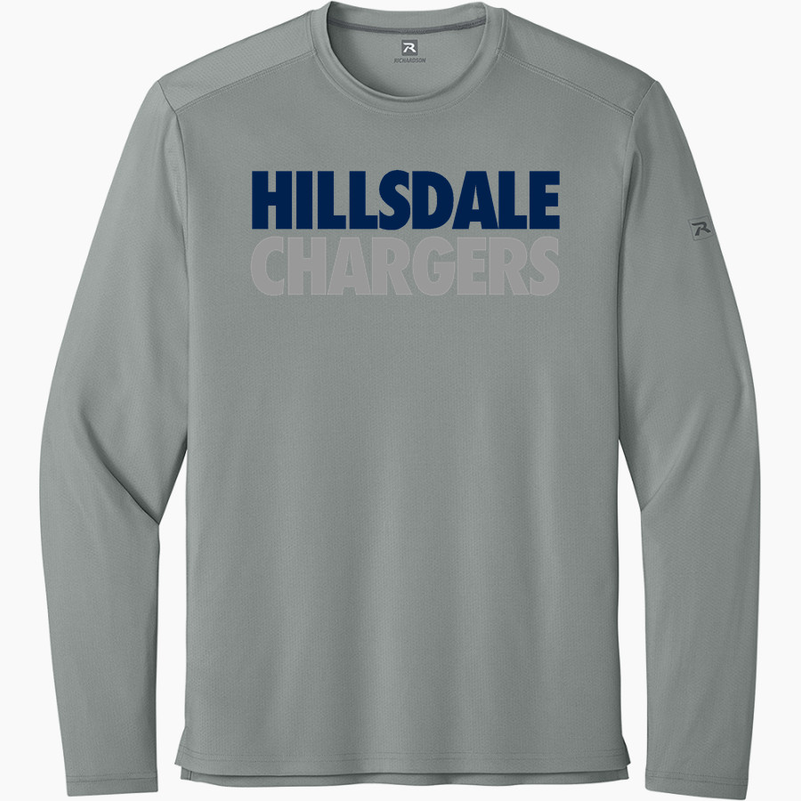 HIllsdale Chargers <span class="pdp-name-mascot">HIllsdale College Chargers</span> Richardson Men's Clutch Long Sleeve Tee