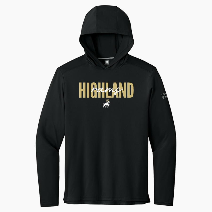 HIGHLAND HIGH SCHOOL RAMS <span class="pdp-name-mascot">HIGHLAND RAMS</span> Richardson Men's Clutch Long Sleeve Hoodie