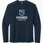 Berry Vikings <span class="pdp-name-mascot">Berry Vikings</span> Richardson Men's Clutch Long Sleeve Tee Front Thumbnail