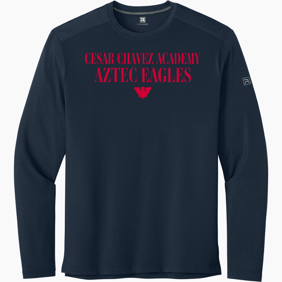 Cesar Chavez Academy Aztec Eagles <span class="pdp-name-mascot">Cesar Chavez Academy Aztec Eagles</span> Richardson Men's Clutch Long Sleeve Tee