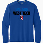 West Tech Panthers <span class="pdp-name-mascot">West Tech Panthers</span> Richardson Men's Clutch Long Sleeve Tee Front Thumbnail