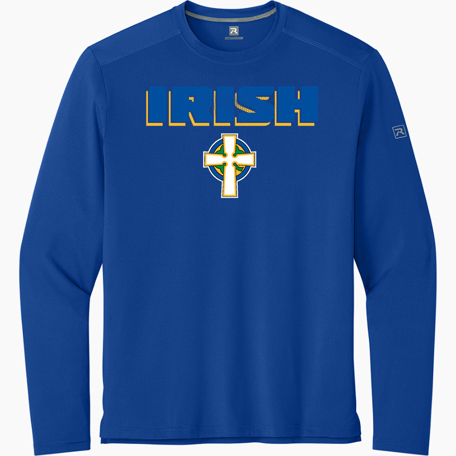 PRINCE OF PEACE IRISH <span class="pdp-name-mascot">PRINCE OF PEACE PREP IRISH</span> Richardson Men's Clutch Long Sleeve Tee