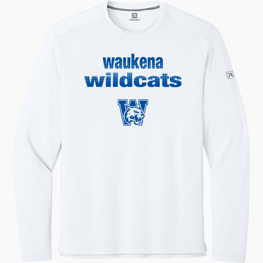 Waukena Wildcats <span class="pdp-name-mascot">Waukena Joint Union Elementary Wildcats</span> Richardson Men's Clutch Long Sleeve Tee