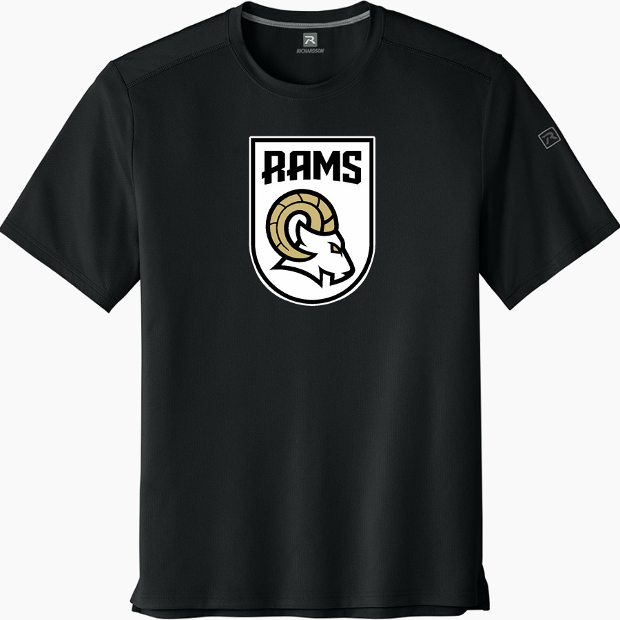 HIGHLAND HIGH SCHOOL RAMS <span class="pdp-name-mascot">HIGHLAND RAMS</span> Richardson Men's Clutch Short Sleeve Tee