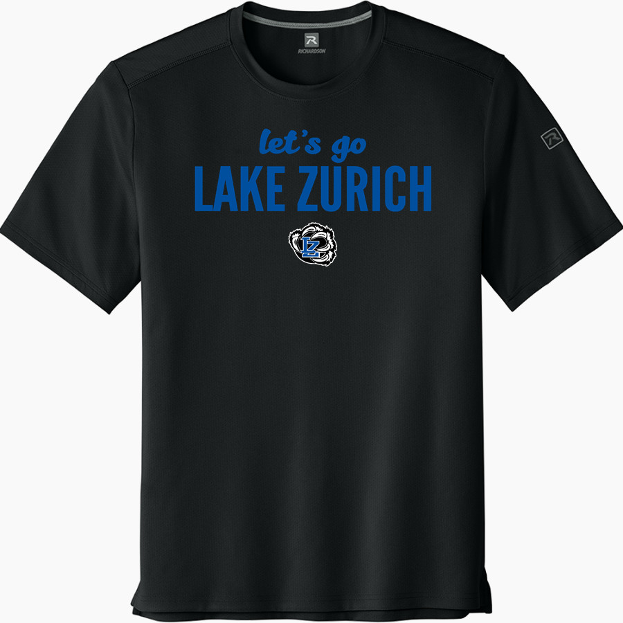 LAKE ZURICH HIGH SCHOOL BEARS <span class="pdp-name-mascot">LAKE ZURICH BEARS</span> Richardson Men's Clutch Short Sleeve Tee