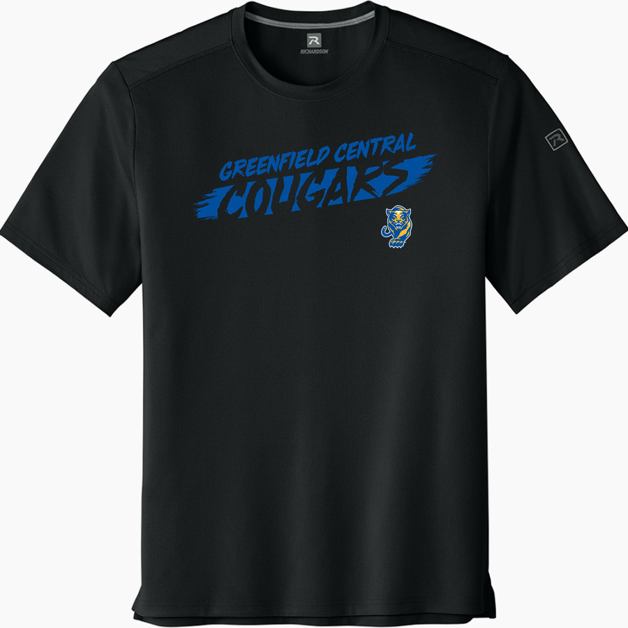 Greenfield Central Cougars Online Store <span class="pdp-name-mascot">Greenfield-Central Cougars</span> Richardson Men's Clutch Short Sleeve Tee
