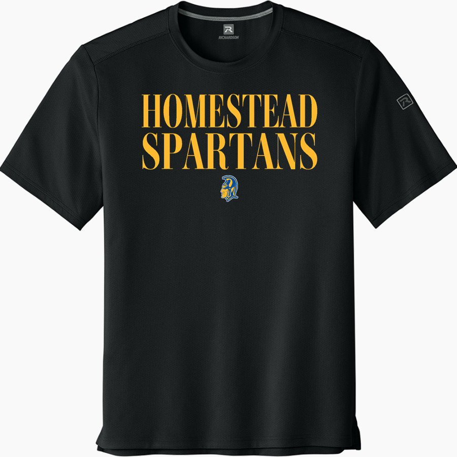 HOMESTEAD HIGH SCHOOL SPARTANS <span class="pdp-name-mascot">HOMESTEAD SPARTANS</span> Richardson Men's Clutch Short Sleeve Tee