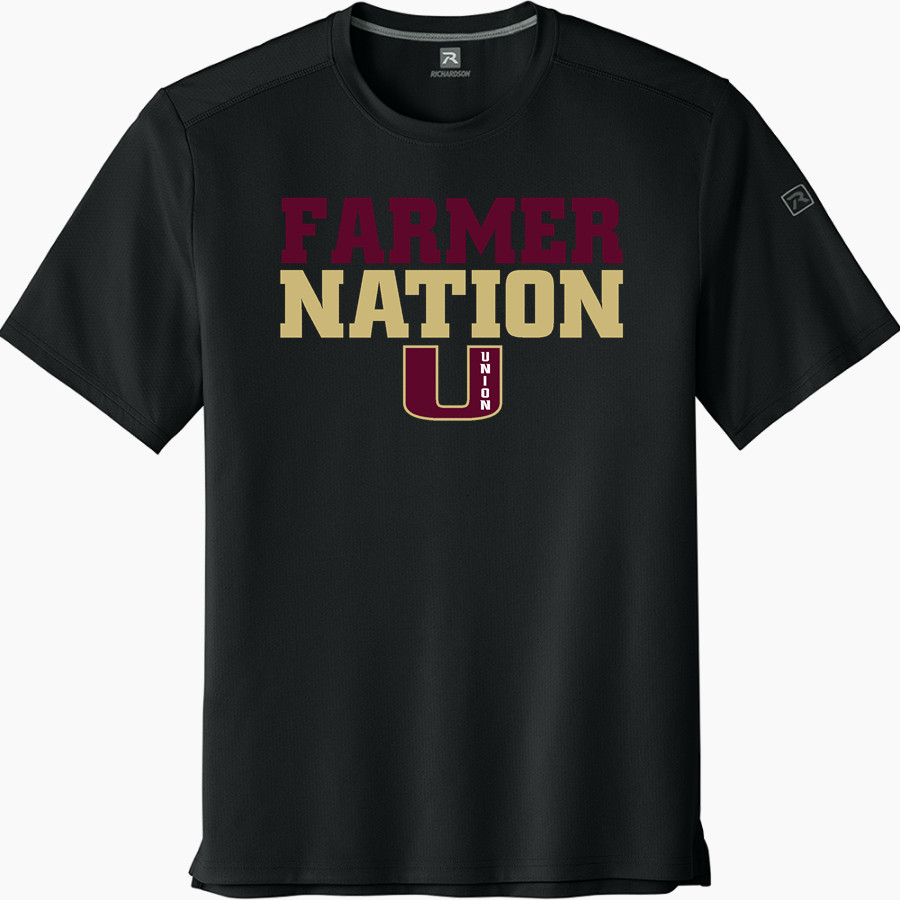 UNION HIGH SCHOOL FARMERS <span class="pdp-name-mascot">UNION FARMERS</span> Richardson Men's Clutch Short Sleeve Tee