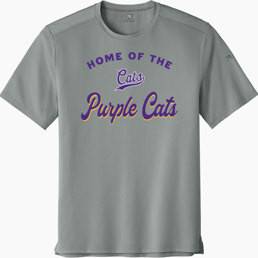 Ariton Purple Cats <span class="pdp-name-mascot">Ariton Purple Cats</span> Richardson Men's Clutch Short Sleeve Tee
