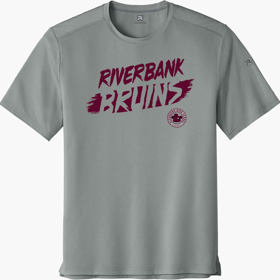 RIVERBANK HIGH SCHOOL BRUINS <span class="pdp-name-mascot">RIVERBANK BRUINS</span> Richardson Men's Clutch Short Sleeve Tee