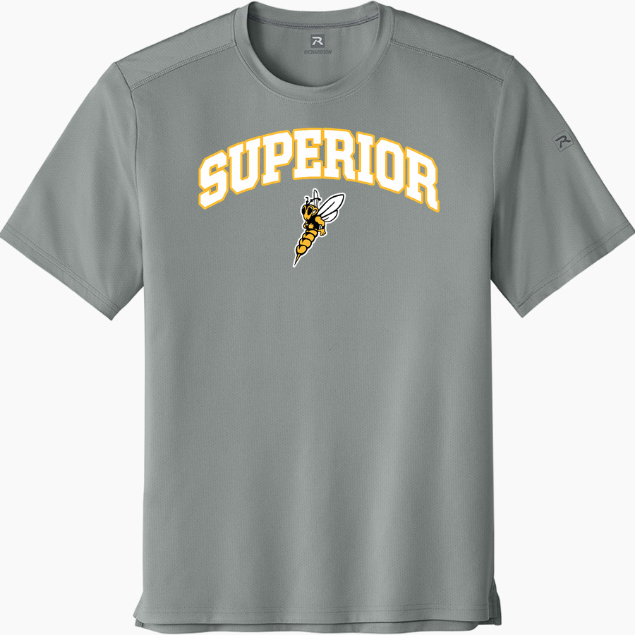 Superior Yellowjackets <span class="pdp-name-mascot">UW Superior Yellowjackets</span> Richardson Men's Clutch Short Sleeve Tee