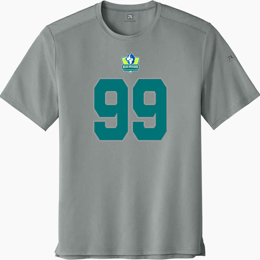 Academy of Health Sciences Charter School <span class="pdp-name-mascot">AHS Blue Healers</span> Richardson Men's Clutch Short Sleeve Tee