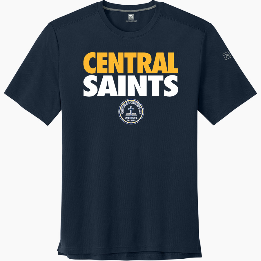 CENTRAL CHRISTIAN SCHOOL SAINTS <span class="pdp-name-mascot">CENTRAL SAINTS</span> Richardson Men's Clutch Short Sleeve Tee