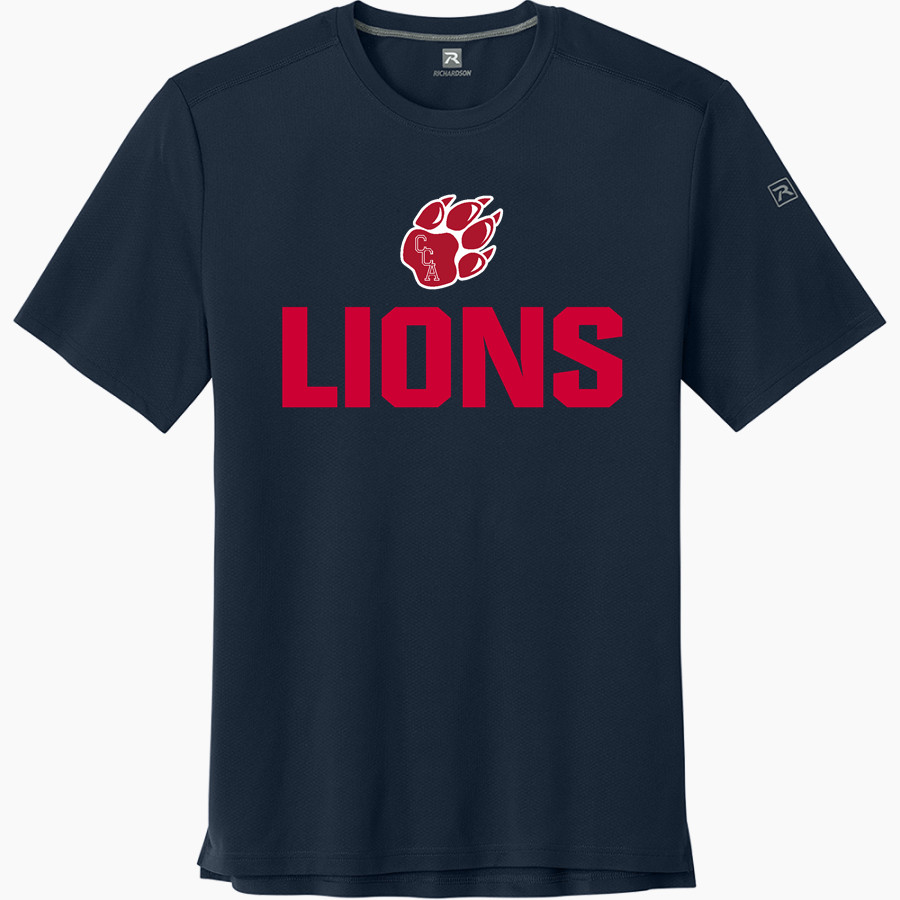 Cornerstone Lions <span class="pdp-name-mascot">Cornerstone Christian Lions</span> Richardson Men's Clutch Short Sleeve Tee
