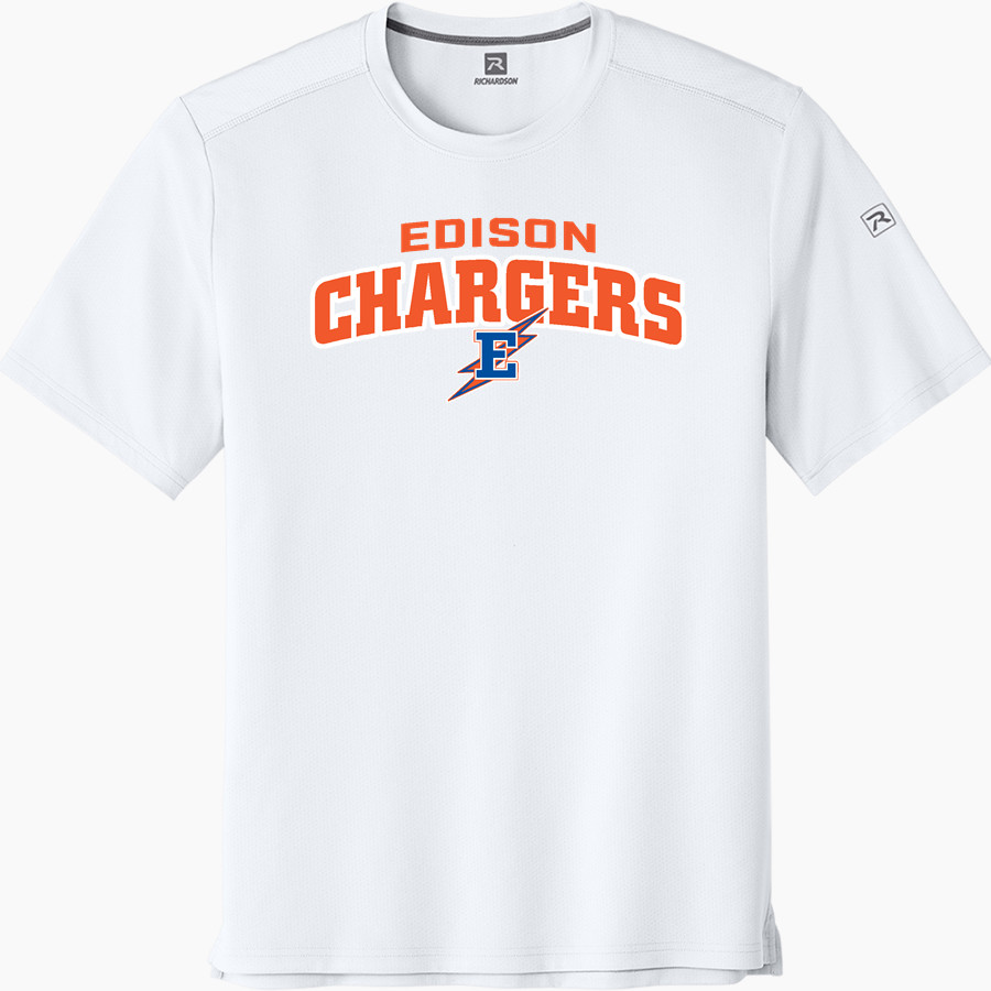 EDISON HIGH SCHOOL CHARGERS <span class="pdp-name-mascot">EDISON CHARGERS</span> Richardson Men's Clutch Short Sleeve Tee
