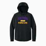 Ariton Purple Cats <span class="pdp-name-mascot">Ariton Purple Cats</span> Richardson Men's Charge Performance Fleece Long Sleeve Hoodie Front Thumbnail
