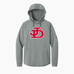 Jamesville DeWitt Red Rams <span class="pdp-name-mascot">Jamesville DeWitt Red Rams or JD Red Rams</span> Richardson Men's Charge Performance Fleece Long Sleeve Hoodie Front Thumbnail