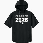 Barton College Official Store of the Bulldogs <span class="pdp-name-mascot">Barton Bulldogs</span> Richardson Men's Charge Performance Fleece Short Sleeve Hoodie Front Thumbnail