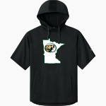 Bemidji State Athletics <span class="pdp-name-mascot">Bemidji State Beavers</span> Richardson Men's Charge Performance Fleece Short Sleeve Hoodie Front Thumbnail