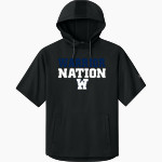 Pleasant View Christian Warriors <span class="pdp-name-mascot">Pleasant View Warriors</span> Richardson Men's Charge Performance Fleece Short Sleeve Hoodie Front Thumbnail