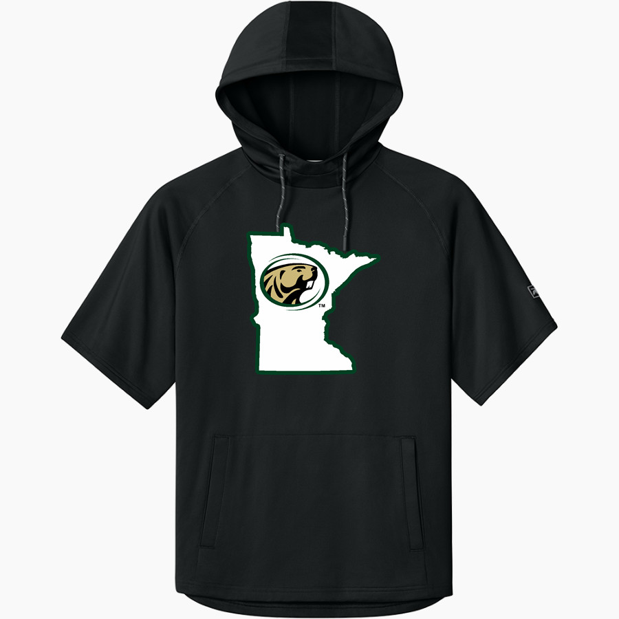 Bemidji State Athletics <span class="pdp-name-mascot">Bemidji State Beavers</span> Richardson Men's Charge Performance Fleece Short Sleeve Hoodie