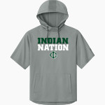 CATOOSA HIGH SCHOOL INDIANS <span class="pdp-name-mascot">CATOOSA INDIANS</span> Richardson Men's Charge Performance Fleece Short Sleeve Hoodie Front Thumbnail