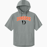 Dingerz Softball Dingerz <span class="pdp-name-mascot">Dingerz Softball Dingerz</span> Richardson Men's Charge Performance Fleece Short Sleeve Hoodie Front Thumbnail