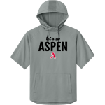 ASPEN HIGH SCHOOL SKIERS <span class="pdp-name-mascot">ASPEN SKIERS</span> Richardson Men's Charge Performance Fleece Short Sleeve Hoodie Front Thumbnail