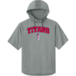 CENTENNIAL HIGH SCHOOL TITANS <span class="pdp-name-mascot">CENTENNIAL TITANS</span> Richardson Men's Charge Performance Fleece Short Sleeve Hoodie Front Thumbnail