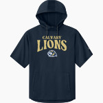 Calvary Lions <span class="pdp-name-mascot">Calvary Lions</span> Richardson Men's Charge Performance Fleece Short Sleeve Hoodie Front Thumbnail