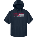 Bluefield University Sideline Store <span class="pdp-name-mascot">Bluefield University</span> Richardson Men's Charge Performance Fleece Short Sleeve Hoodie Front Thumbnail