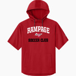 Rampage Soccer Club Rampage <span class="pdp-name-mascot">Rampage Soccer Club</span> Richardson Men's Charge Performance Fleece Short Sleeve Hoodie Front Thumbnail