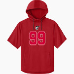 ROCKSPRINGS HIGH SCHOOL ANGORAS <span class="pdp-name-mascot">ROCKSPRINGS ANGORAS</span> Richardson Men's Charge Performance Fleece Short Sleeve Hoodie Front Thumbnail