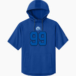 Butler County Bears <span class="pdp-name-mascot">Butler County Bears</span> Richardson Men's Charge Performance Fleece Short Sleeve Hoodie Front Thumbnail