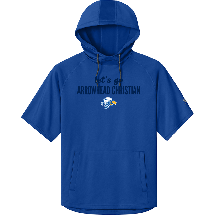 Arrowhead Christian Eagles <span class="pdp-name-mascot">Arrowhead Christian Academy Eagles</span> Richardson Men's Charge Performance Fleece Short Sleeve Hoodie