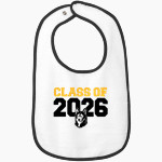 HIGHLAND HIGH SCHOOL HUSKIES <span class="pdp-name-mascot">HIGHLAND HUSKIES</span> Rabbit Skins Infant Contrast Trim Terry Bib Front Thumbnail